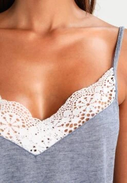 Anna Field SET - Nachtwäsche Set - Off-white/dark Blue -Berühmtes Bekleidungs Geschäft 04e3d1816e4748b4a0e2b5863bfae2f9