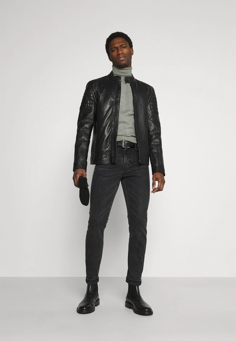 Pier One 2 PACK - Strickpullover - Black/mottled Light Grey 1 Pier One 2 PACK - Strickpullover - Black/mottled Light Grey