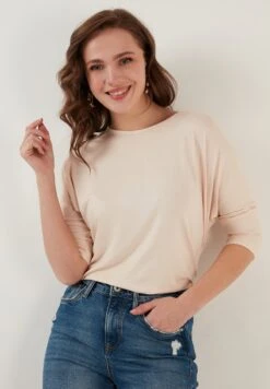 LELA CREW NECK - Langarmshirt - Stone -Berühmtes Bekleidungs Geschäft 20cc25c5532345318e4c4505bdaeefc3