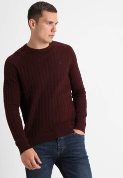 Pier One Strickpullover - Mottled Bordeaux -Berühmtes Bekleidungs Geschäft 299f670f1ac044398a81a9d31b2f4776 1