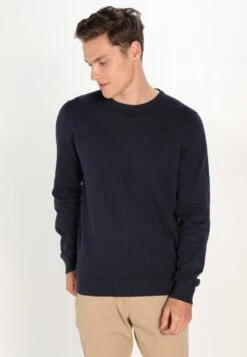 Pier One BASIC CREWNECK - Strickpullover - Dark Blue -Berühmtes Bekleidungs Geschäft 329922927e9b4f2e90d457cc0511bf45 1