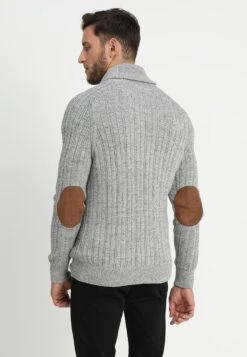 Pier One Strickjacke - Mottled Dark Grey -Berühmtes Bekleidungs Geschäft 3374bc5b15c34532a3a61fa1517a3ccc