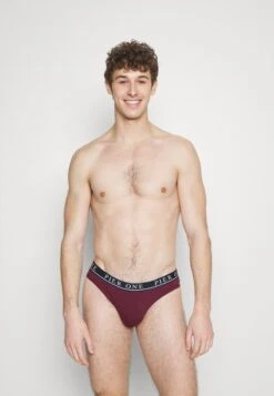 Pier One BRANDED WAISTBAND BRIEFS 3 PACK - Slip - Dark Blue /green/bordeaux -Berühmtes Bekleidungs Geschäft 3bf4517ea3b5408a9a622d206f05beec