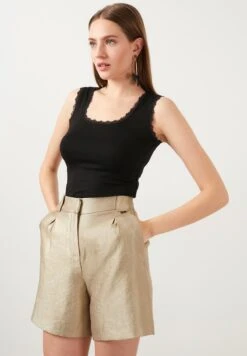 LELA SQUARE NECK LACE DETAILED ATHLETE - Top - Black -Berühmtes Bekleidungs Geschäft 498cdc424a3e4e7784f7aac3e8481d19