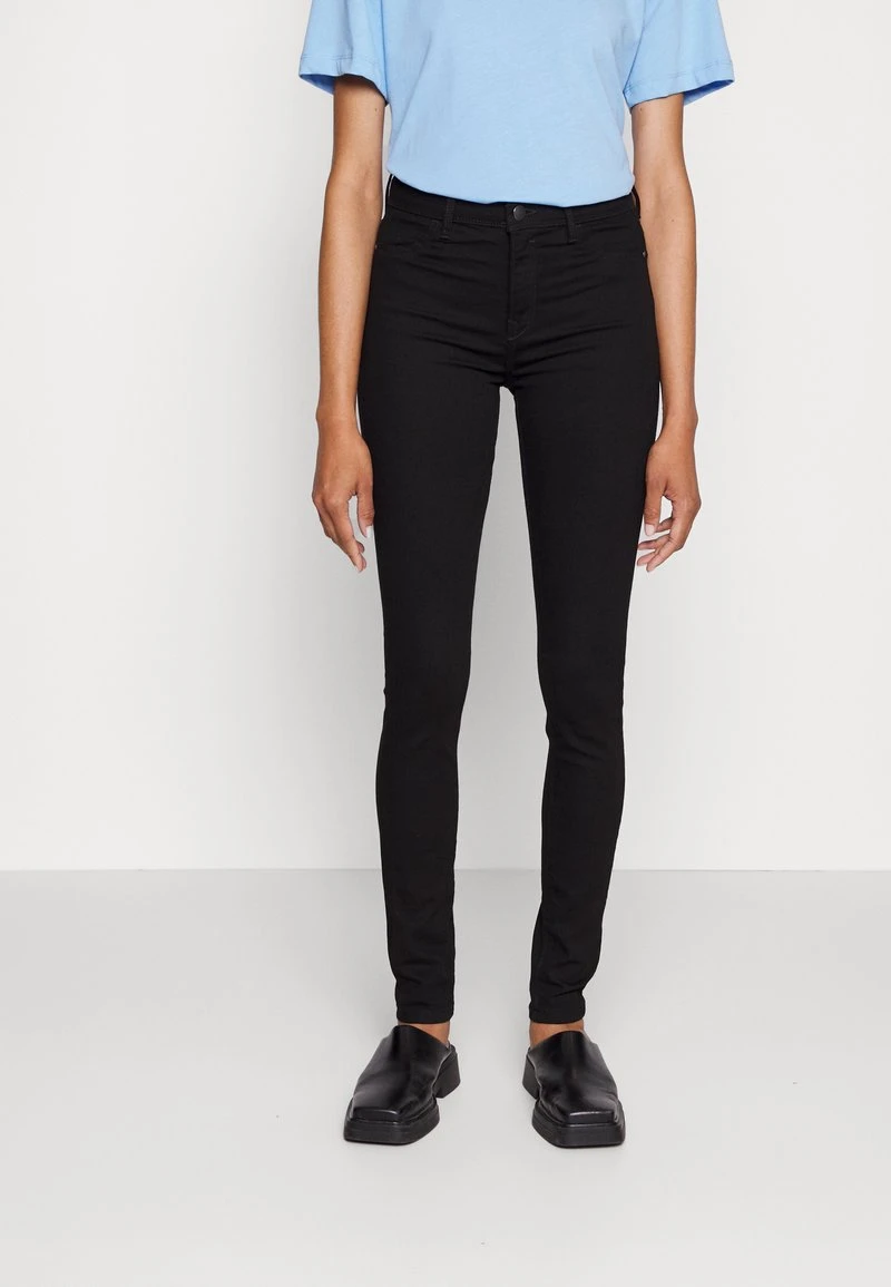 Edc By Esprit MEDIUM RISE - Jeggings - Black Rinse 1 Edc By Esprit MEDIUM RISE - Jeggings - Black Rinse