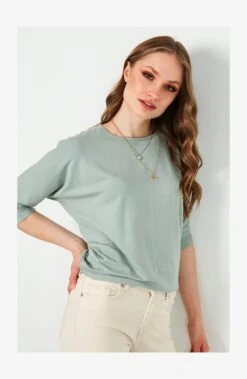 LELA CREW NECK - Langarmshirt - Stone -Berühmtes Bekleidungs Geschäft 4b3075c94ce94202aa27c943d5518ee2