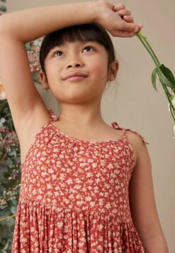 Next TIERED STRAPPY STANDARD - Freizeitkleid - Orange Ditsy -Berühmtes Bekleidungs Geschäft 4e714c165c964e30864520288ae51087 1