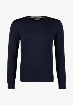 Pier One BASIC CREWNECK - Strickpullover - Dark Blue -Berühmtes Bekleidungs Geschäft 559fd963f3bf4be6abe2b2155cf5f818
