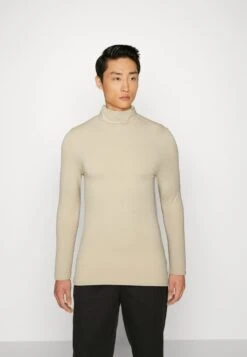 Pier One 2 PACK - Langarmshirt - Beige/bordeaux -Berühmtes Bekleidungs Geschäft 56ac16533860485ab0af4460b554ef38