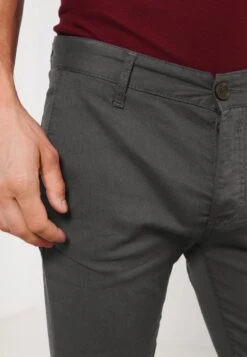 Pier One SLIM FIT CHINO - Chino - Dark Grey -Berühmtes Bekleidungs Geschäft 57afc5e7d2fb4fccb50811bdf725c68c