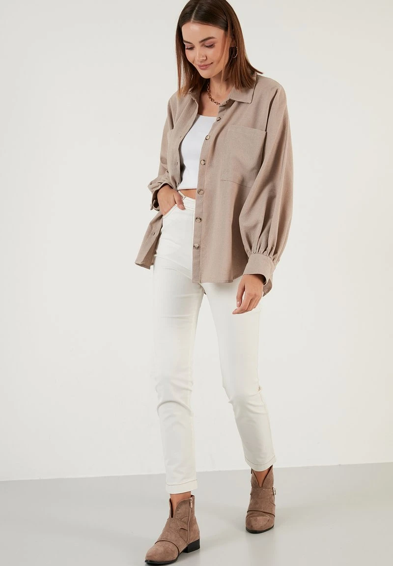 LELA Hemdbluse - Mink Color 2 LELA Hemdbluse - Mink Color – Bild 2