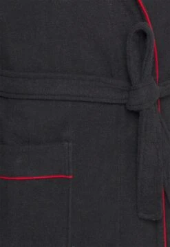 Pier One Bademantel - Black/red -Berühmtes Bekleidungs Geschäft 5ec180ec9059472bac869a3b516d20a1