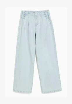 BERSHKA WIDE LEG 90S TIE - Jeans Straight Leg - Light Blue -Berühmtes Bekleidungs Geschäft 6adc33c874214603865f960e989dd7a5