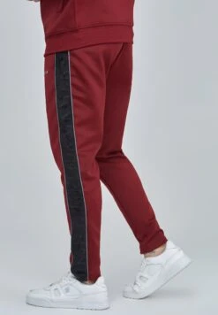 SikSilk VELOUR PANELLED - Jogginghose - Burgundy -Berühmtes Bekleidungs Geschäft 718e5f42cf654b7891094b061a819f00