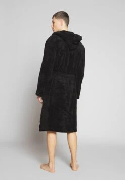 Pier One Bademantel - Black -Berühmtes Bekleidungs Geschäft 75a98de977234435b0a886383a91af9e