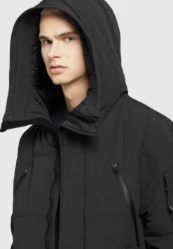 Khujo CLOYD - Wintermantel - Schwarz -Berühmtes Bekleidungs Geschäft 76ae1b3c27124d89b1f60317901065a3