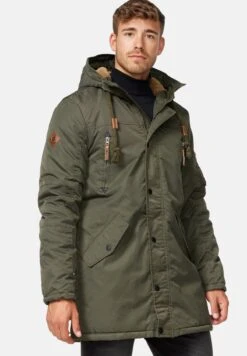 Indicode Jeans BARDSLEY - Wintermantel - Forest -Berühmtes Bekleidungs Geschäft 792193cbd1b54f9985118354b8a71caa