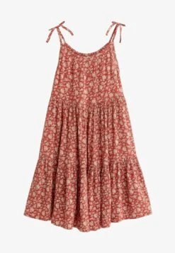 Next TIERED STRAPPY STANDARD - Freizeitkleid - Orange Ditsy -Berühmtes Bekleidungs Geschäft 798666d3e53b476d8cf0cde65091f040