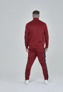 SikSilk VELOUR PANELLED - Jogginghose - Burgundy -Berühmtes Bekleidungs Geschäft 7a82ba74f0ba401cae47e9969f05759d