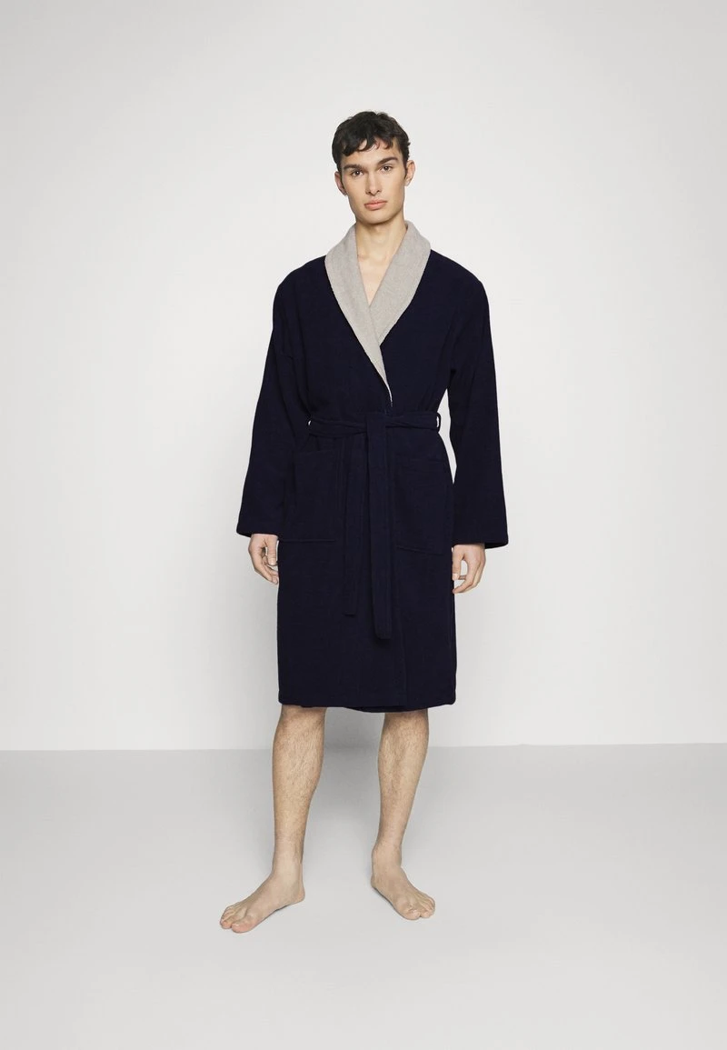 Pier One SHAWL TOWEL BATHROBE - Bademantel - Dark Blue 2 Pier One SHAWL TOWEL BATHROBE - Bademantel - Dark Blue – Bild 2