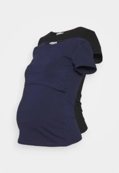 NURSING 2er PACK - Basic T-shirt - T-Shirt Basic - Dark Blue/black -Berühmtes Bekleidungs Geschäft 7ef339094c6946628b79c9f31d4e5acc