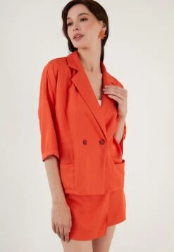 LELA FIT - Blazer - Orange -Berühmtes Bekleidungs Geschäft 7f9418c3f17b4c5195e3fcb6abc587f2