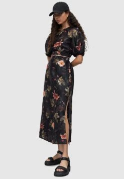 AllSaints ASTA VIVIANA - Maxirock - Black -Berühmtes Bekleidungs Geschäft 82d3e5d436934230a4120b33ab1acf10
