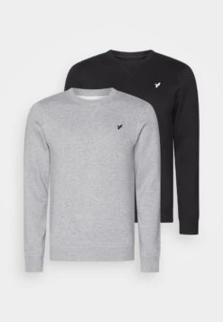 Pier One Sweatshirt - Black/mottled Grey -Berühmtes Bekleidungs Geschäft 85f1371ece5d476794476850af6f9da1 1