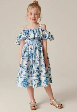 Next PRINTED COLD-SHOULDER STANDARD - Freizeitkleid - Cobalt Blue -Berühmtes Bekleidungs Geschäft 8bdbab655d11452d811f5d55df76387e