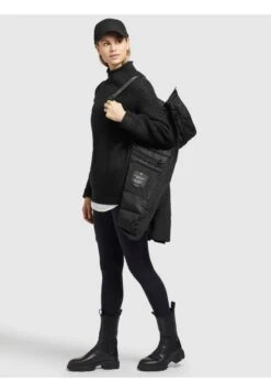 Khujo KANDA - Wintermantel - Schwarz -Berühmtes Bekleidungs Geschäft 8e16cae35efa49bf9dc0afccd6a5cd78