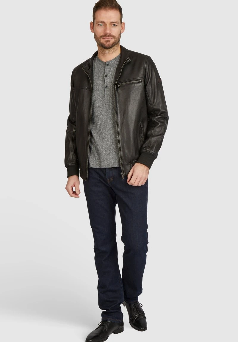 Bugatti LEONARDO - Lederjacke - Schwarz 2 Bugatti LEONARDO - Lederjacke - Schwarz – Bild 2