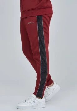 SikSilk VELOUR PANELLED - Jogginghose - Burgundy -Berühmtes Bekleidungs Geschäft 933bcf838d3d4442a7000db6034b0e93