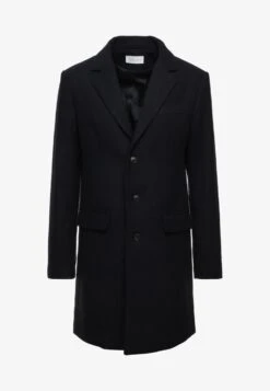 Pier One Klassischer Mantel - Dark Blue -Berühmtes Bekleidungs Geschäft 96cbc5d7d0be48638eb63ddeede19e49