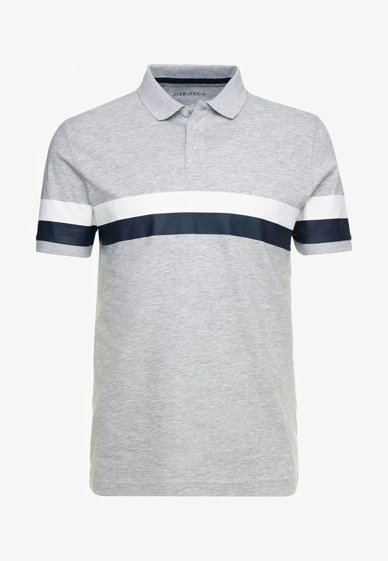 Pier One Poloshirt - Mottled Light Grey 5 Pier One Poloshirt - Mottled Light Grey – Bild 5