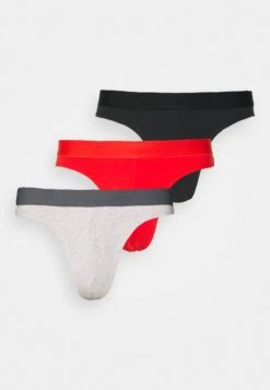 Pier One 3 PACK - Slip - Red/grey/black -Berühmtes Bekleidungs Geschäft 9ecedf99edb840a0b860586dbd2381be