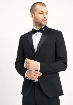 BASIC PLAIN BLACK TUX SUIT SLIM FIT - Anzug - Black 8 BASIC PLAIN BLACK TUX SUIT SLIM FIT - Anzug - Black -Berühmtes Bekleidungs Geschäft a2f6014907f7485893c511857d8910a8