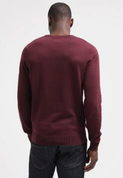 Pier One BASIC CREWNECK - Strickpullover - Bordeaux -Berühmtes Bekleidungs Geschäft aaf245cbddbb47c589ef82b506fadeca