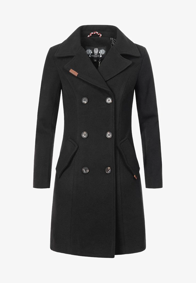 Marikoo NANAKOO - Klassischer Mantel - Black 1 Marikoo NANAKOO - Klassischer Mantel - Black