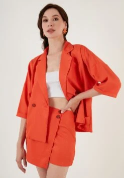 LELA FIT - Blazer - Orange -Berühmtes Bekleidungs Geschäft b5d92d9ab0b0433184a6bae5828c8cbb