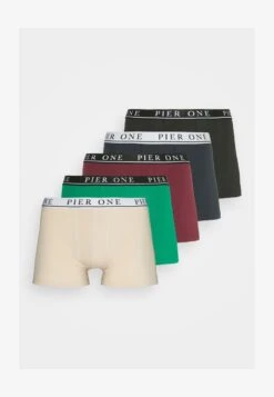 Pier One 5 PACK - Panties - Beige/green/bordeaux -Berühmtes Bekleidungs Geschäft bc7bad60932445cabd41ffd20695bb0b