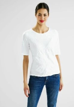 STREET ONE CRASH OPTIK - T-Shirt Basic - Weiß -Berühmtes Bekleidungs Geschäft c0706c7c4ba14072b280bdc20b58c90a 1