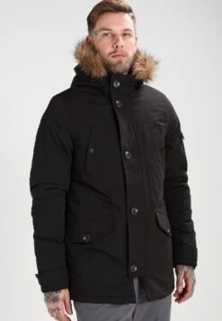 Pier One Parka - Black -Berühmtes Bekleidungs Geschäft c0c848318c884900815f06dc41dece2c