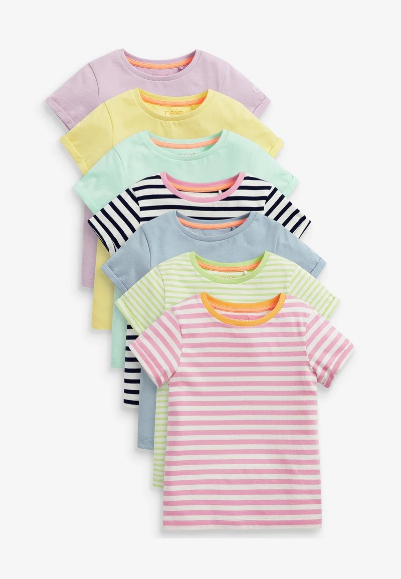 Next 7 PACK - T-Shirt Print - Multi-coloured 1 Next 7 PACK - T-Shirt Print - Multi-coloured