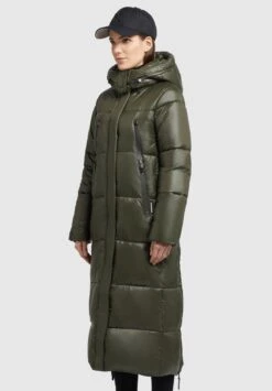 Khujo MELONA SHINY - Wintermantel - Dunkelgrün -Berühmtes Bekleidungs Geschäft ced31677049743988ef9e10c0583c5b6