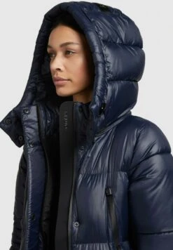 Khujo MELONA SHINY - Wintermantel - Dunkelblau -Berühmtes Bekleidungs Geschäft cef630df63c94cd6b65eca8edb8f1011