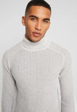 Pier One Strickpullover - 111 - Mottled Light Grey -Berühmtes Bekleidungs Geschäft d1774a40fde44346aea6a7dd67f4ca51