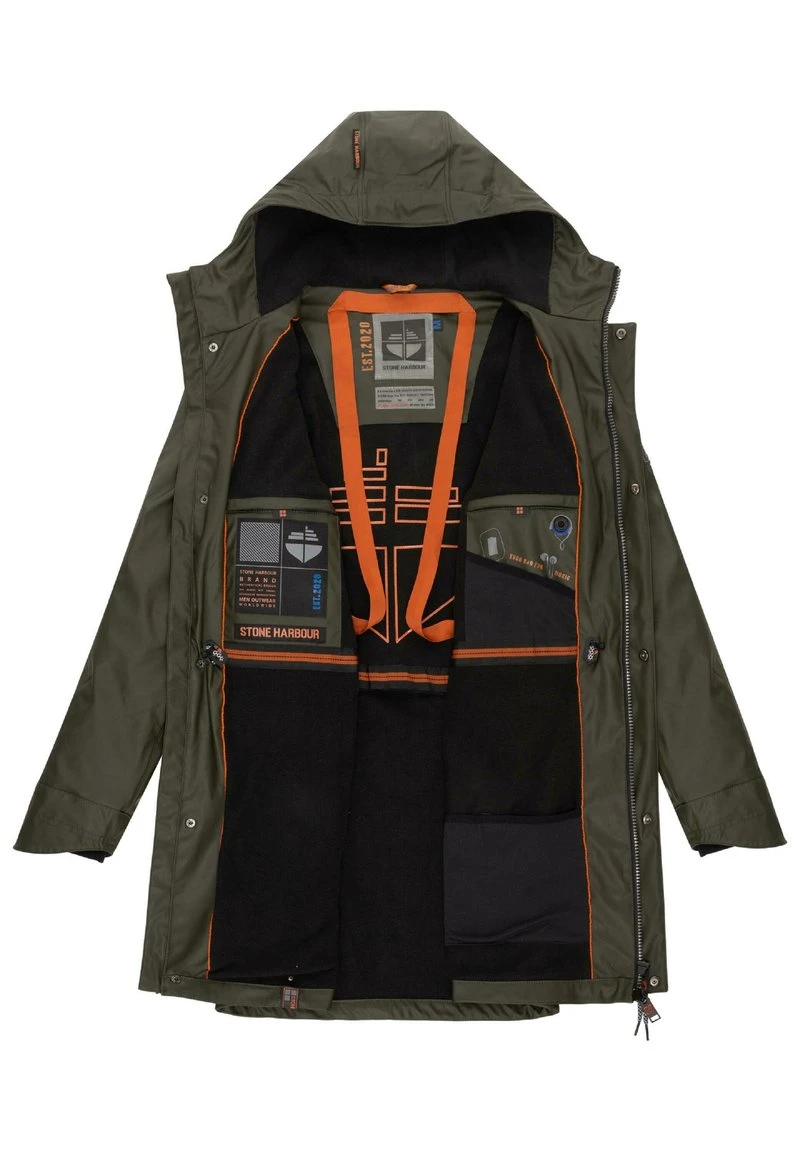 VERDAAN - Regenjacke / Wasserabweisende Jacke - Olive 5 VERDAAN - Regenjacke / Wasserabweisende Jacke - Olive – Bild 5