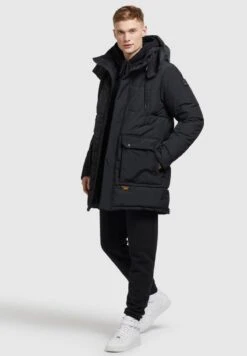 Khujo VIVAS - Wintermantel - Schwarz -Berühmtes Bekleidungs Geschäft dc375b9ec6084a70bed64cad1644e086