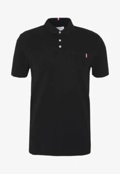 Pier One TRICOLORE TRIM POLO - Poloshirt - Black -Berühmtes Bekleidungs Geschäft e404807e1e204940957c687903f2c960 1