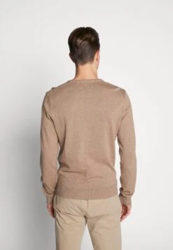 Pier One BASIC CREWNECK - Strickpullover - Mottled Beige -Berühmtes Bekleidungs Geschäft e45875b79af34307b546bc88a1571a7e